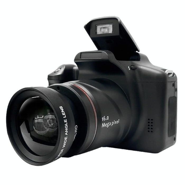 2.4 Inch 1080P Hd Digital Camera With 16X Zoom Black