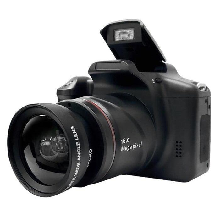 2.4 Inch 1080P Hd Digital Camera With 16X Zoom Black