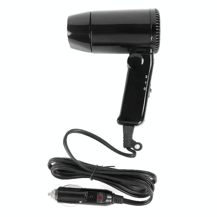 12V Portable Car Hair Dryer Black
