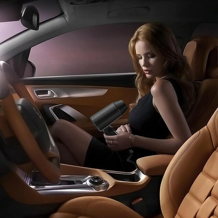 12V Portable Car Hair Dryer Black