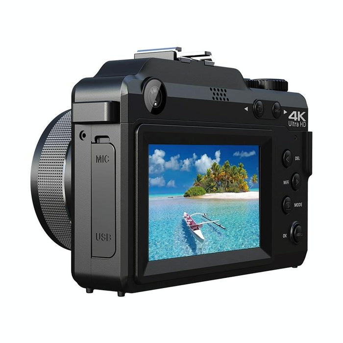 48Mp Dual Camera 4K Hd Camcorder 3 Inch Display 18X Zoom