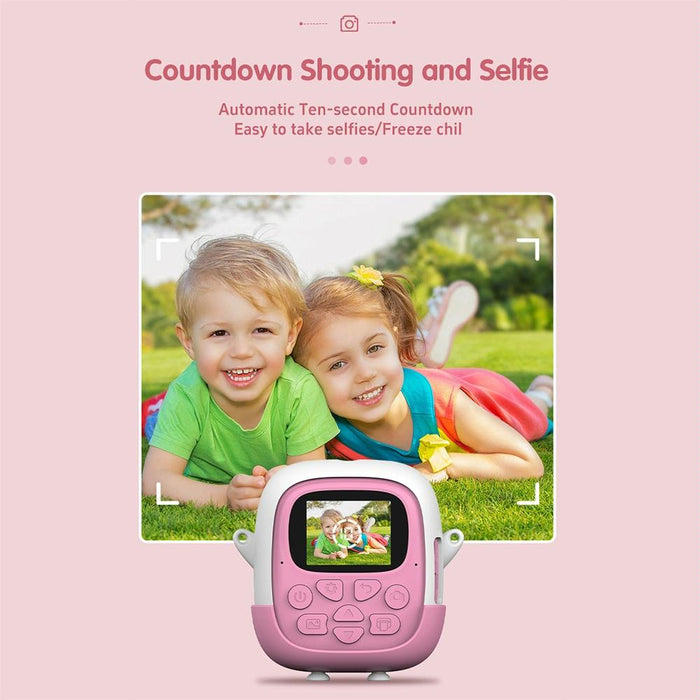 A19B 2.0-Inch 720P Hd Reversible Camera Cartoon Children Mini Digital Printing Camera
