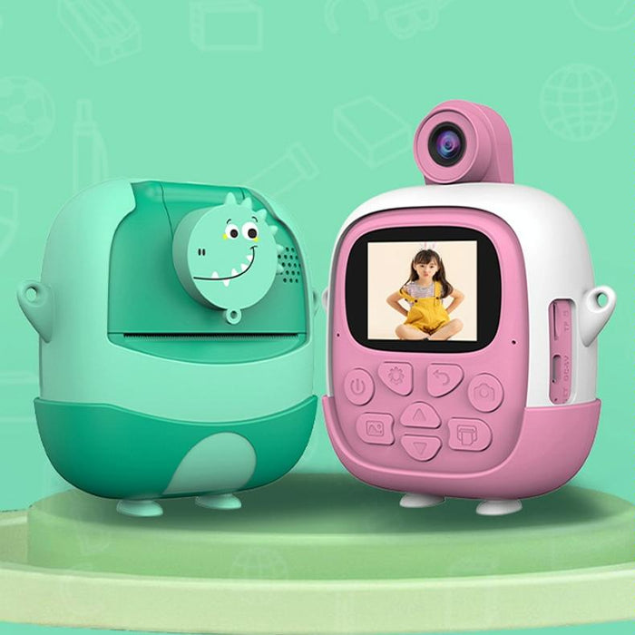 A19B 2.0-Inch 720P Hd Reversible Camera Cartoon Children Mini Digital Printing Camera