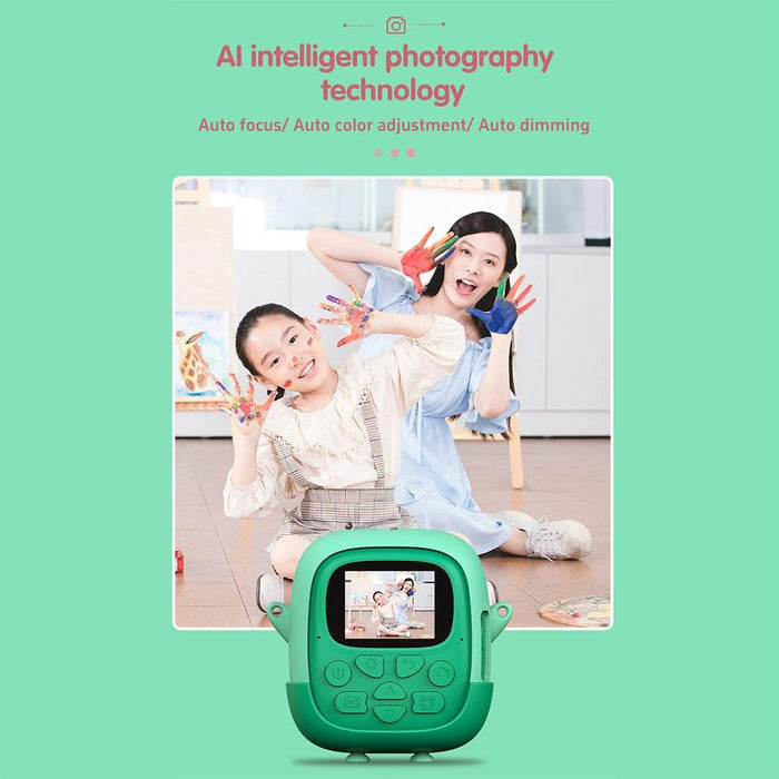 A19B 2.0-Inch 720P Hd Reversible Camera Cartoon Children Mini Digital Printing Camera