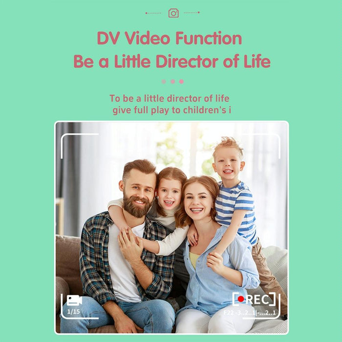 A19B 2.0-Inch 720P Hd Reversible Camera Cartoon Children Mini Digital Printing Camera