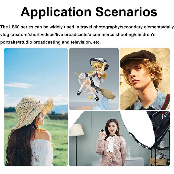 Aputure Adjustable Focus Led Photography Light Indoor Interview Video Live Fill Light - Ls 60D