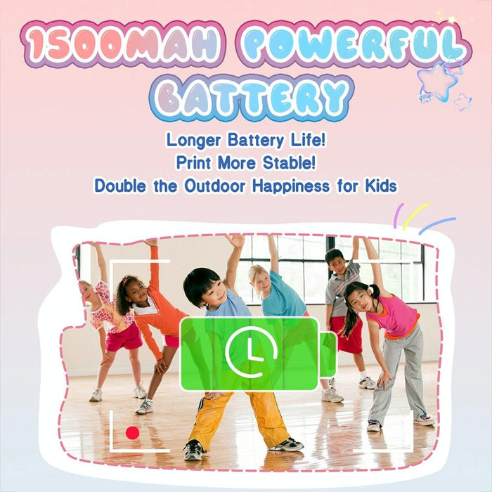 Blue 2.4 Inch 1080P Hd Dual-Camera Thermal Printing Camera