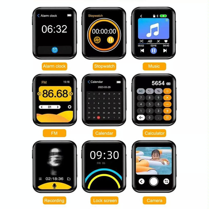 16Gb Mp3 Player With Fhd Camera & Bluetooth