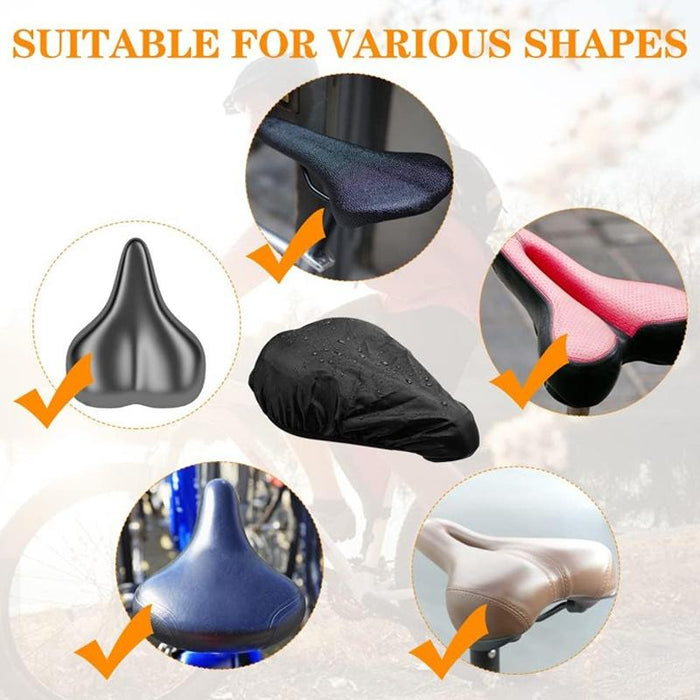 2-Pack Bike Saddle Cover Waterproof & Dustproof