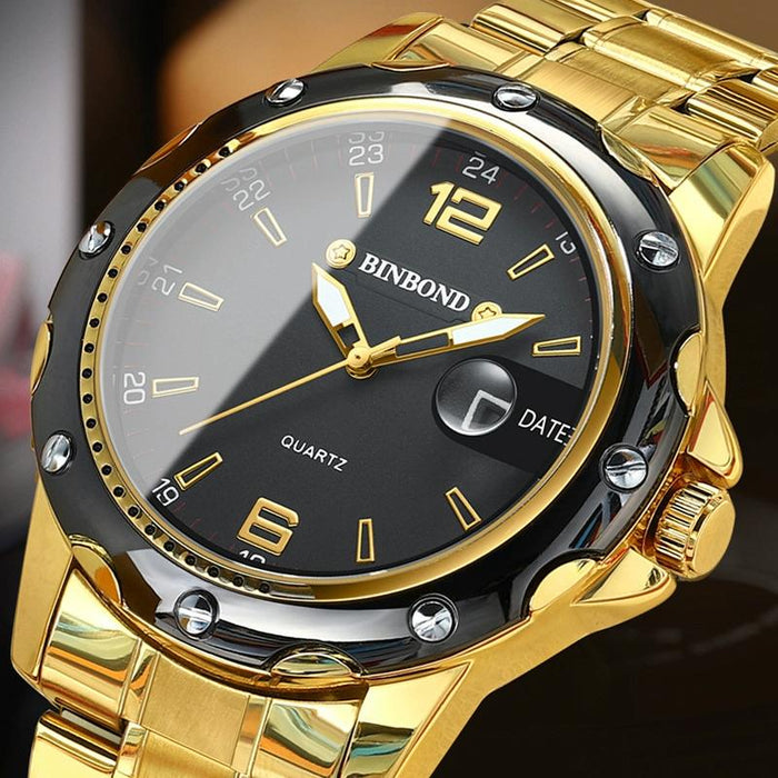 B9696 Outdoor Calendar Luminous Waterproof Quartz Watch