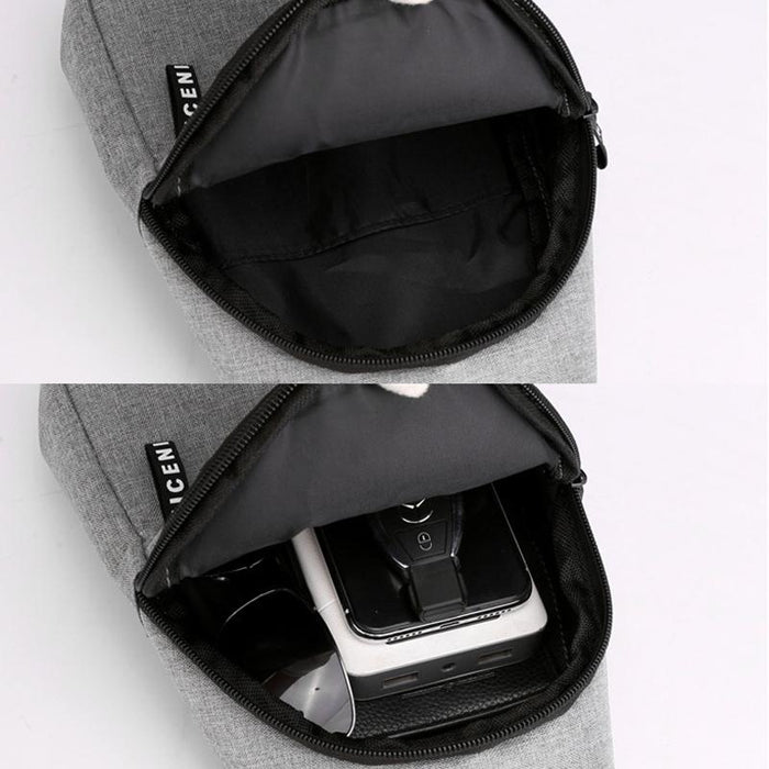 Canvas Crossbody Chest Bag For Men