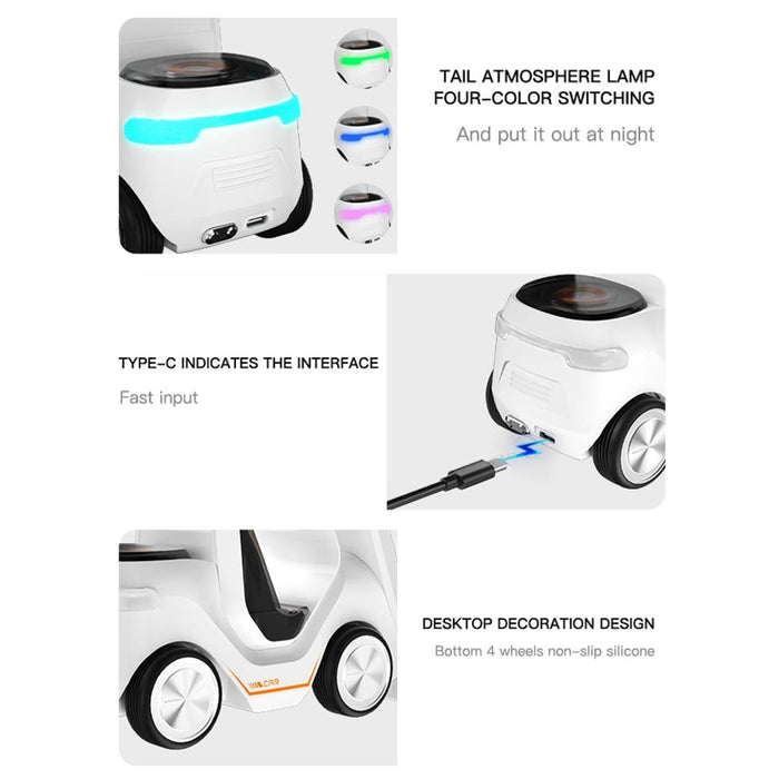 5 In 1 Car Desktop Alarm Clock With Wireless Charging