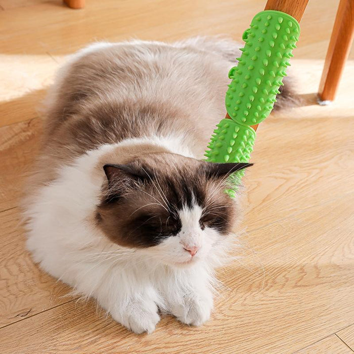 Cat Table Leg Scratcher & Hair Massage Brush