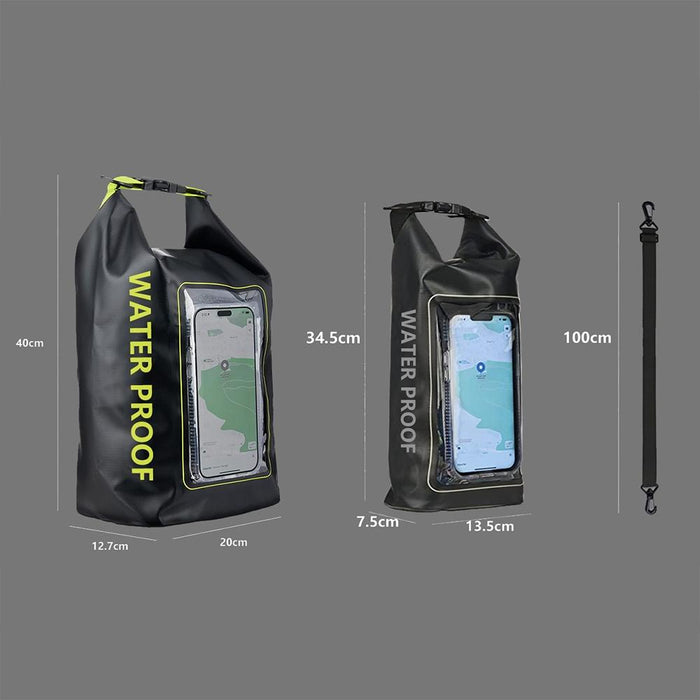2 In 1 Waterproof Crossbody Phone Bag For Outdoor Cycling Swimming 2L Capacity