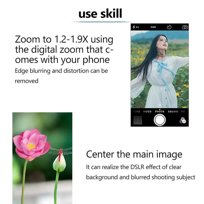 38X Mobile Phone Telephoto Lens Set Monocular Telescope With Tripod