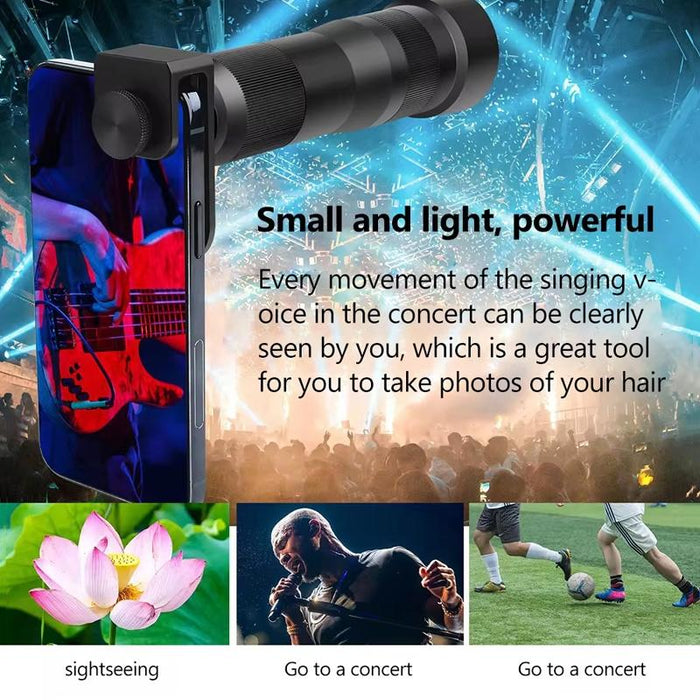 38X Mobile Phone Telephoto Lens Set Monocular Telescope With Tripod