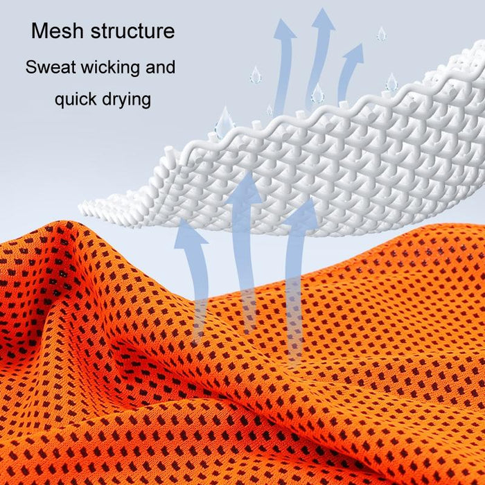 Sports Towel Set Travel Portable Quick Dry Cold Feeling Towel With Silicone Sleeve Storage Bag - Size 30X80Cm