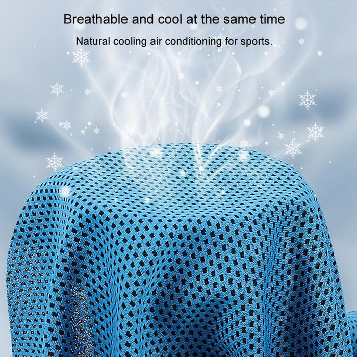 Sports Towel Set Travel Portable Quick Dry Cold Feeling Towel With Silicone Sleeve Storage Bag - Size 30X80Cm