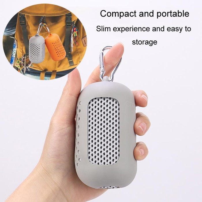 Sports Towel Set Travel Portable Quick Dry Cold Feeling Towel With Silicone Sleeve Storage Bag - Size 30X80Cm