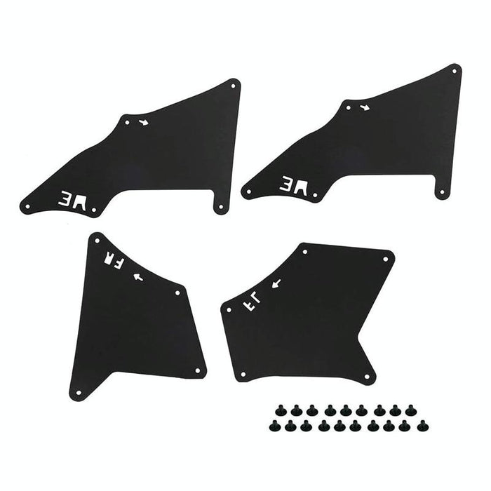 Front Wheel Fender Leather Lining For 03-17 Toyota Prado 2700 4000 Black