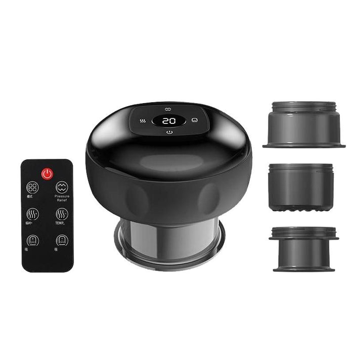 12-Speed Cupping Massager Set With 3 Cups