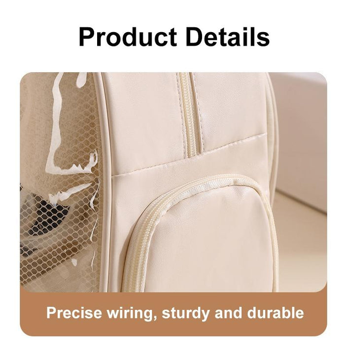 Beige Waterproof Beach Bag For Toiletries Cosmetics L For Swimming Travel