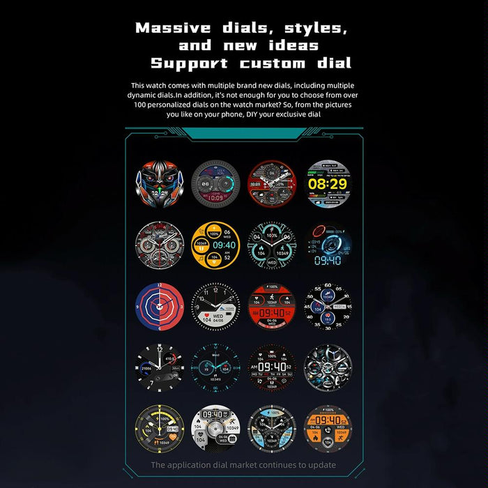 1.46 Inch Waterproof Bluetooth Smart Watch With Sos Flashlight