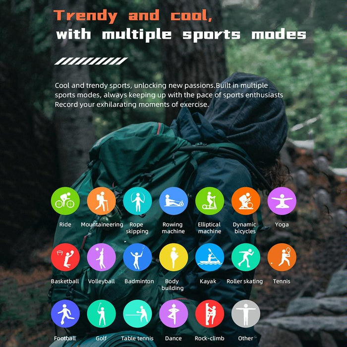 1.46 Inch Waterproof Bluetooth Smart Watch With Sos Flashlight