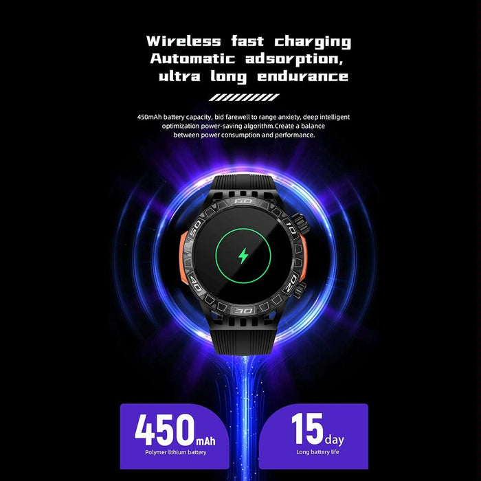 1.46 Inch Waterproof Bluetooth Smart Watch With Sos Flashlight