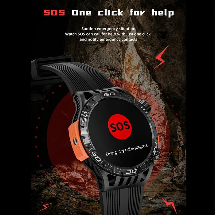 1.46 Inch Waterproof Bluetooth Smart Watch With Sos Flashlight