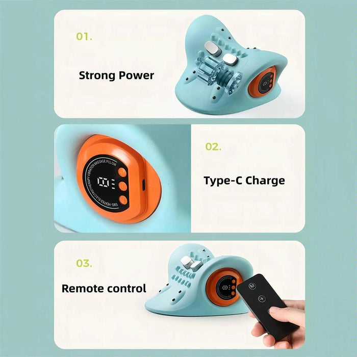 Blue Hot Compress Shoulder & Neck Massager