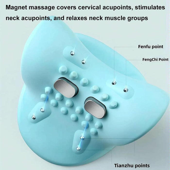 Blue Hot Compress Shoulder & Neck Massager