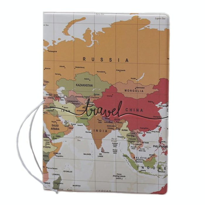 Passport Cover For Travel Abroad 3D Map Design