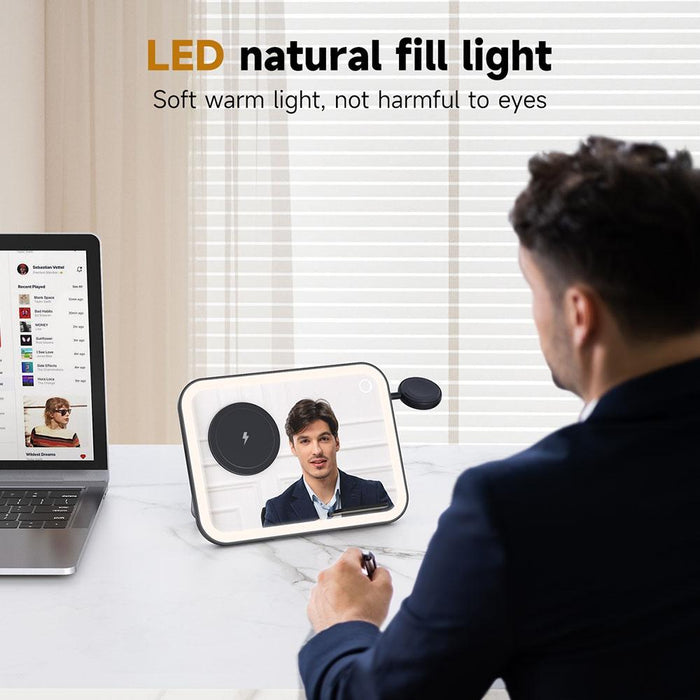 15W 3 In 1 Magnetic Led Makeup Mirror Charger