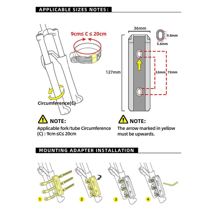 4L Waterproof Cycling Front Fork Bag