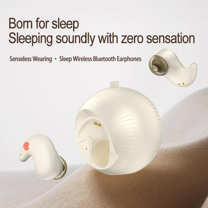 In-Ear Small Coconut Ball Stereo Bluetooth Earphones With Charging Compartment