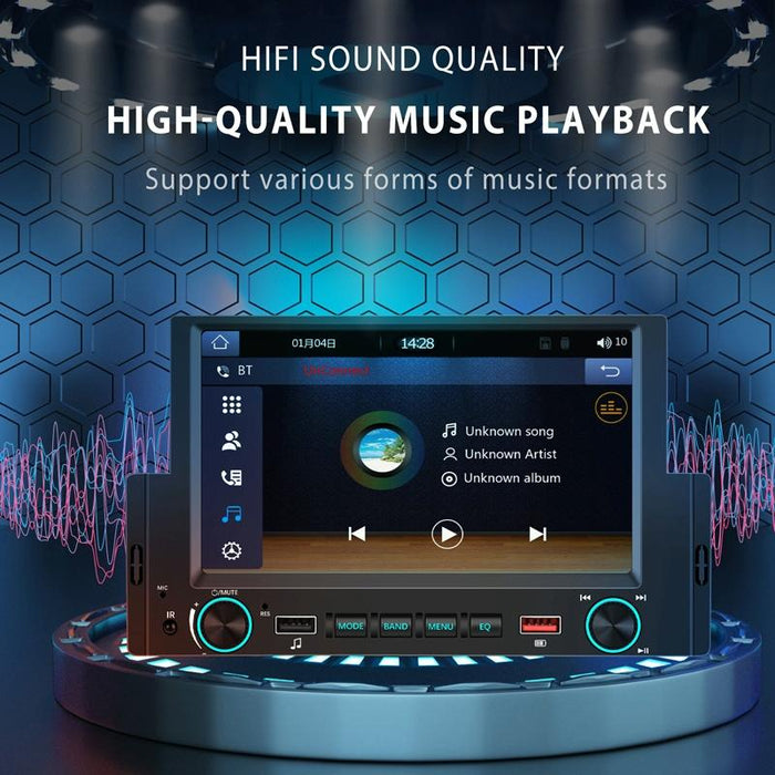 6.2 Inch Single Butt Carplay Car Monitor - Universal Wired Mp5 Player