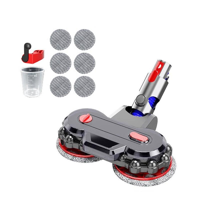 Electric Mop Head With Detachable Water Tank & 6 Pads