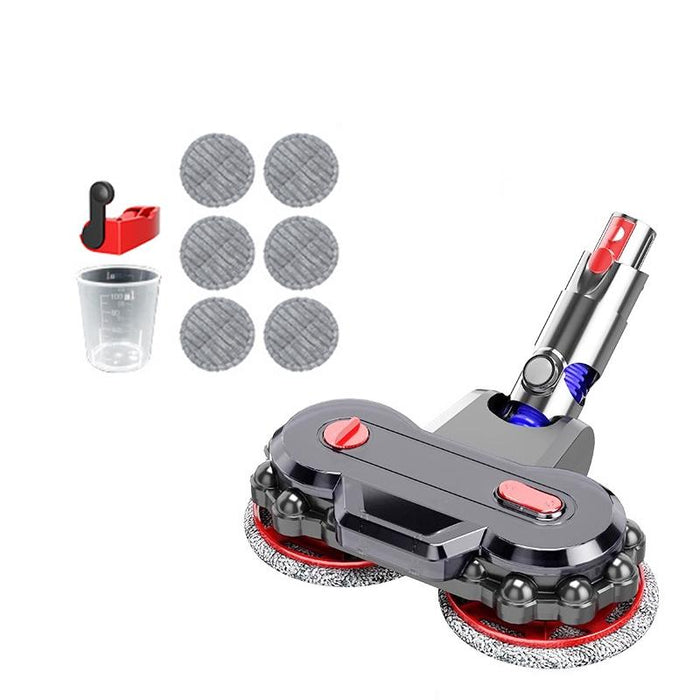 Electric Mop Head With Detachable Water Tank & 6 Pads