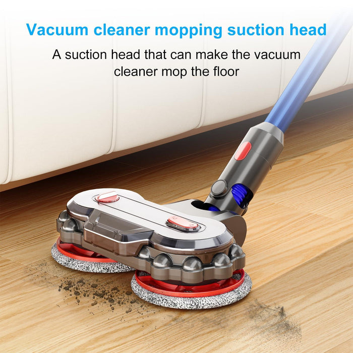 Electric Mop Head With Detachable Water Tank & 6 Pads