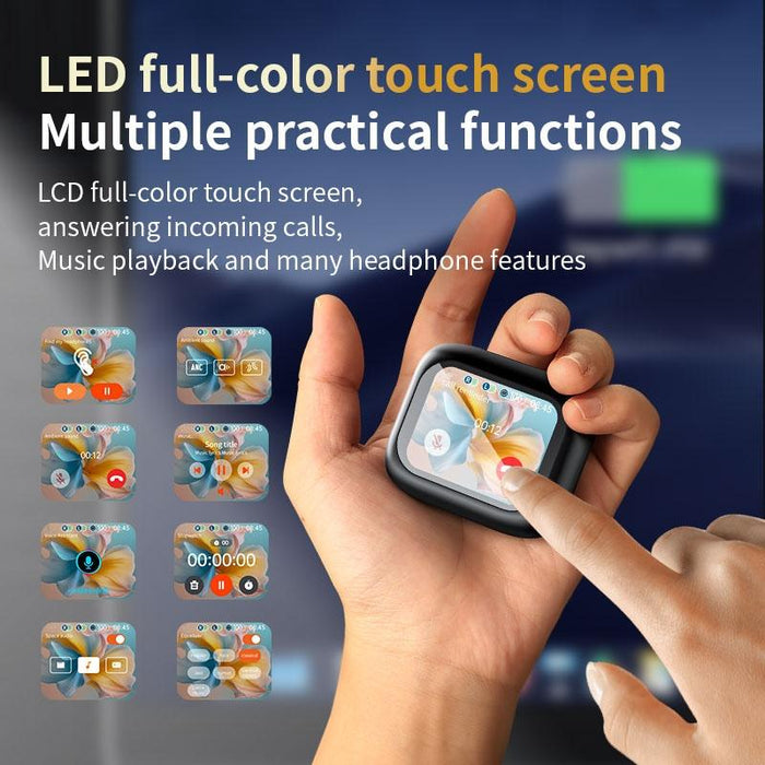 Lx-10 Full-Colour Touch Screen Anc & Enc Dual Noise Reduction In-Ear Wireless Bluetooth Earphones