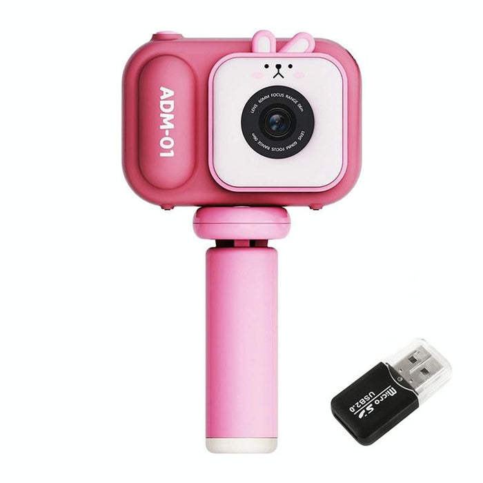 2.4 Inch Ips Screen 48Mp Dual Lens Kids Digital Camera Mini Video Camera With 32G Tf Card Blue Fox