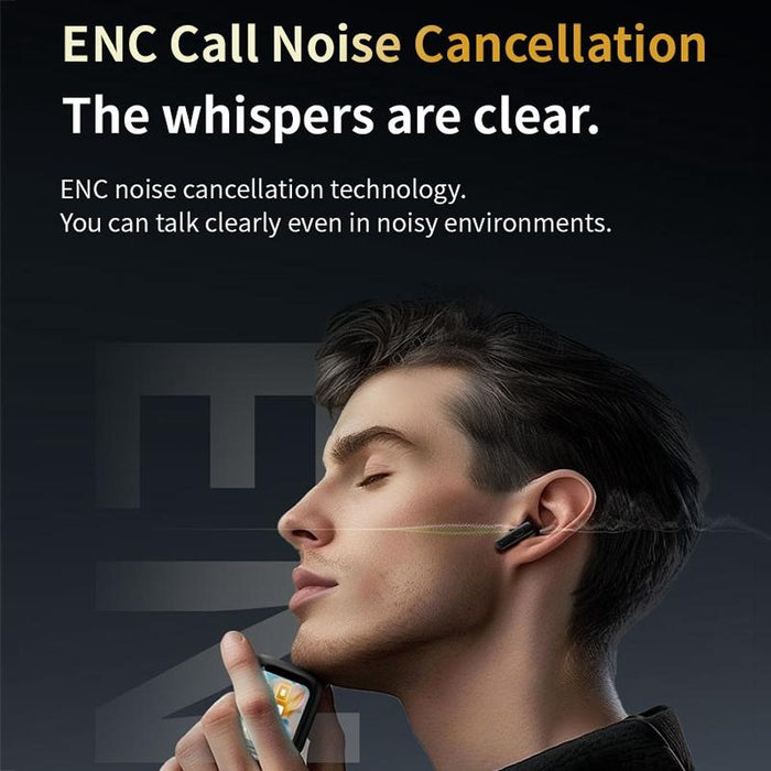 Full-Colour Touch Screen Anc & Enc Noise Reduction Wireless Bluetooth Earphones
