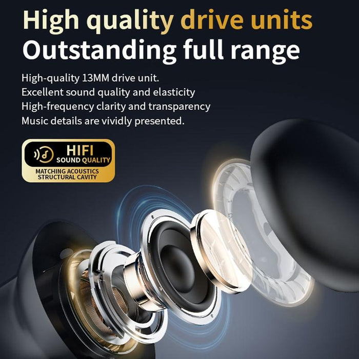 Full-Colour Touch Screen Anc & Enc Noise Reduction Wireless Bluetooth Earphones