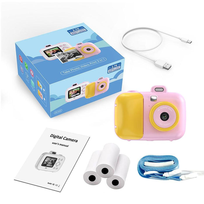 2.4 Inch Kids Thermal Camera With Printing Paper Blue