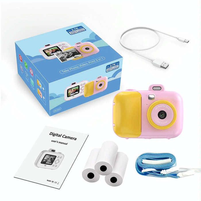 2.4 Inch Kids Thermal Camera With Printing Paper Blue