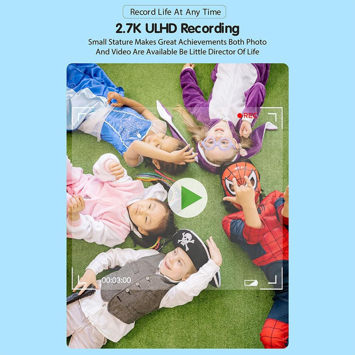 2.4 Inch Kids Thermal Camera With Printing Paper Blue