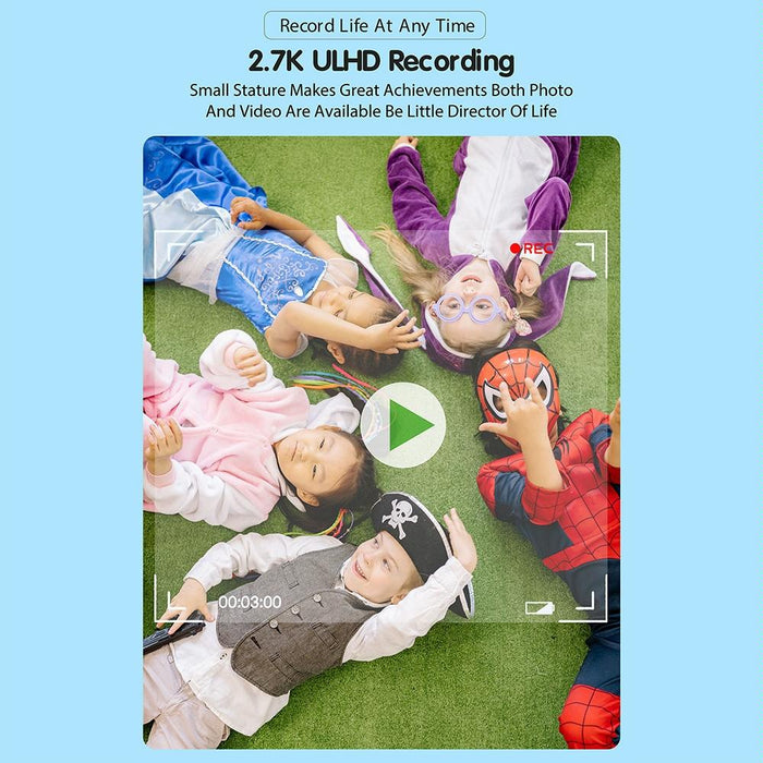 2.4 Inch Kids Thermal Camera With Printing Paper Blue