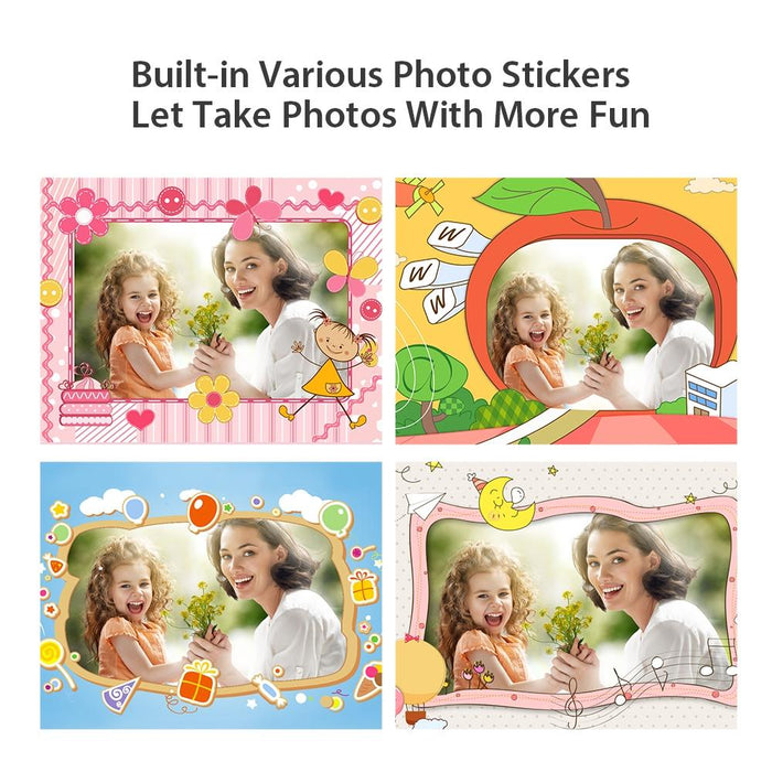 2.4 Inch Kids Thermal Camera With Printing Paper Blue