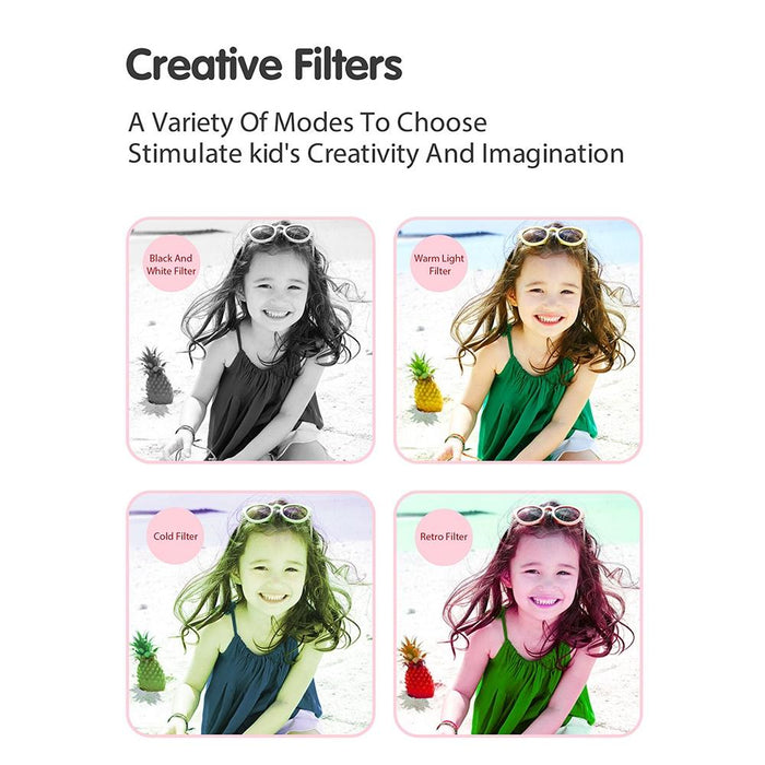 2.4 Inch Kids Thermal Camera With Printing Paper Blue